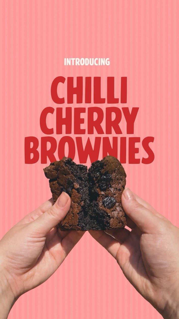 Chilli cherry brownies